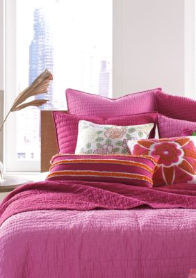 Nostalgia Home Fashions Pickstitch Pink Quilt Collection - Online Only