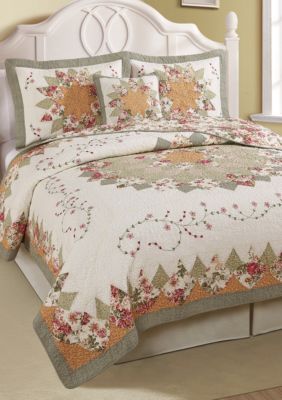 Pem America Coraline Peach Quilt Collection