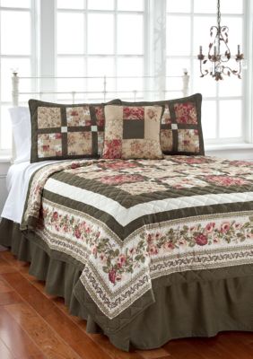 Pem America Tea Rose 5-piece Quilt Set