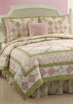Darling Rose Green/Pink King 5-piece Set 100-in. x 90-in.