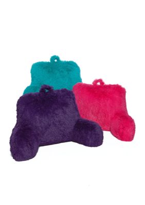 Home Accents Furry Shag Bedrest Pillows