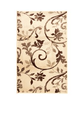 Bacova Floral Scroll Accent Rug