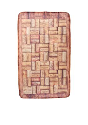 Bacova Vintage Wine Cork Memory Foam Accent Rug