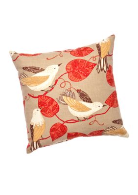 Home Fashion Int'l Song Bird 20-in. Square Decorative Pillow