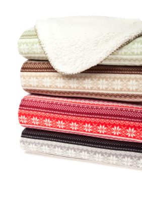Home Accents&reg; Fair Isle Throw