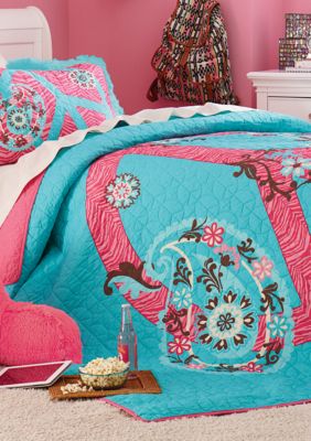 Home Accents Peace Paisley Quilt