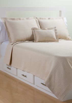Lamont Home Diamante Matelasse Coverlet Collection
