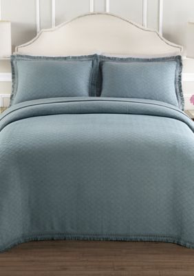 Lamont Home Valencia Blue Bedspread Collection