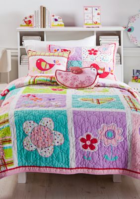 J Khaki Love Dove Quilt Collection