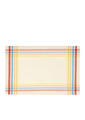 Plaid Multi-Colored Placemat 13-in. x 18-in.