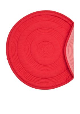 Reversible Target Scarlet/Flamingo Quilted Placemat