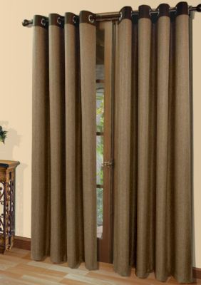 Commonwealth Home Fashions HARRISON GRMMT PNL CHOCOLATE 84IN