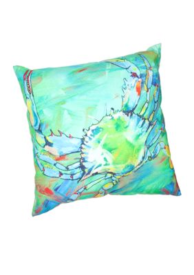 C&F Underwater Blue Crab Decorative Pillow