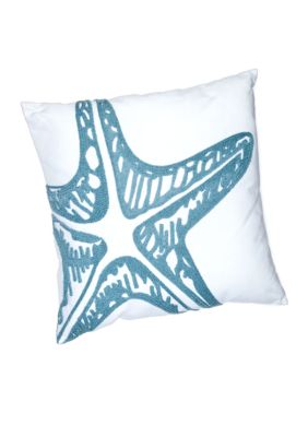 C&F Starfish Rice Stitch Decorative Pillow