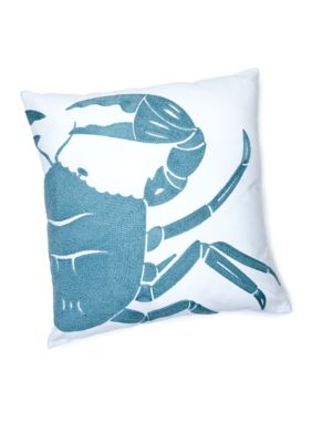 C&F Crab Rice Stitch Decorative Pillow