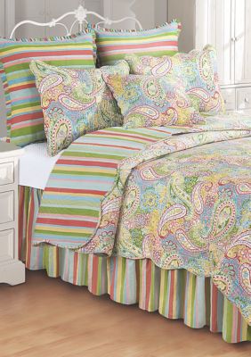 C&F Bright Paisley Quilt Collection