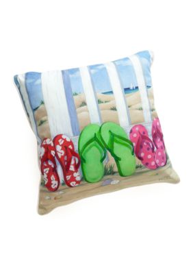 C&F Flip Flop Beach Pillow 18-in.