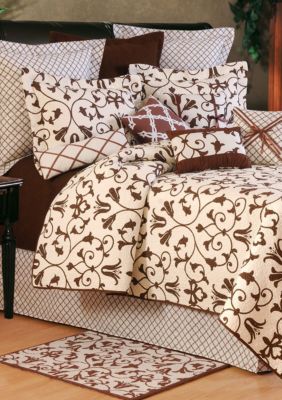 C&F Seraphina Brown Quilt Collection - Online Only