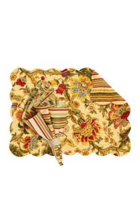 C&F Vivienne Placemat and Napkin - Online Only
