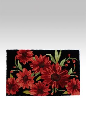 Nourison Red Daisy Flower Accent Rug