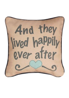 Manual Woodworkers Happily Ever After Decorative Pillow - Online Only
