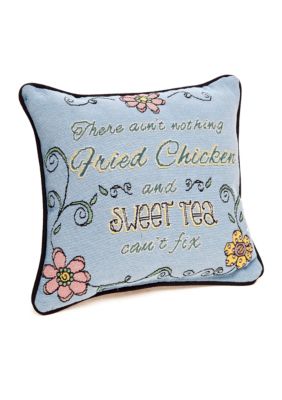 Manual Woodworkers Fried Chicken & Sweet Tea Decorative Pillow