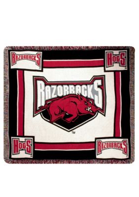 Manual Woodworkers Arkansas Razorbacks Tapestry Throw