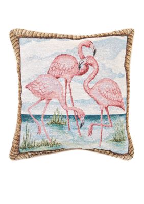 Manual Woodworkers Flamingo Bay Decorative Pillow