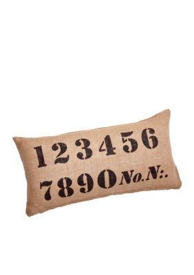 Newport Numerical Decorative Pillow