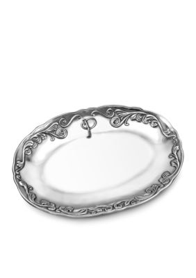 Wilton Armetale Monogram Oval Trays