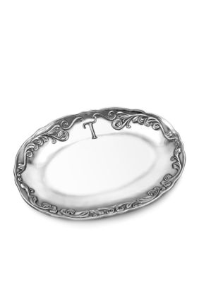 Wilton Armetale Monogram Oval Trays
