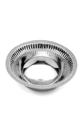 Wilton Armetale Flutes & Pearls Large Round Bowl