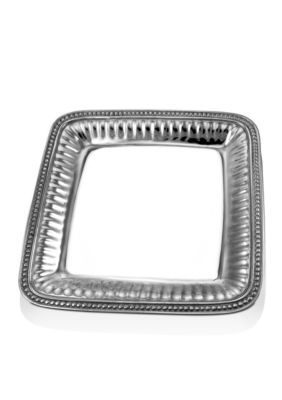 Wilton Armetale Flutes & Pearls Square Tray