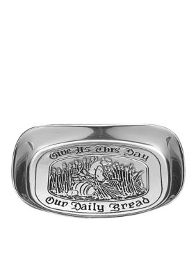 Wilton Armetale Give Us This Day Bread Tray