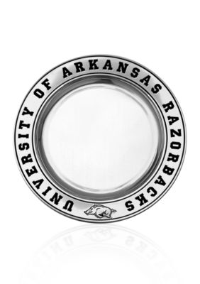 Wilton Armetale Arkansas Razorbacks Small Round Tray