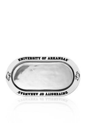 Wilton Armetale Arkansas Razorbacks Large Oval Tray