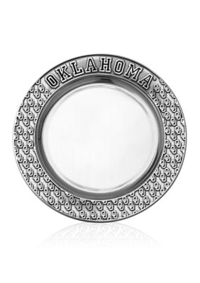 Wilton Armetale Oklahoma Sooners Small Round Tray
