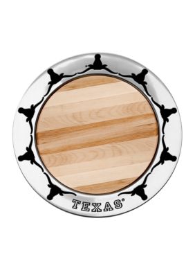 Wilton Armetale Texas Longhorns Small Cheeseboard