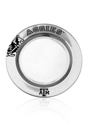 Wilton Armetale Texas A & M Aggies Small Round Tray