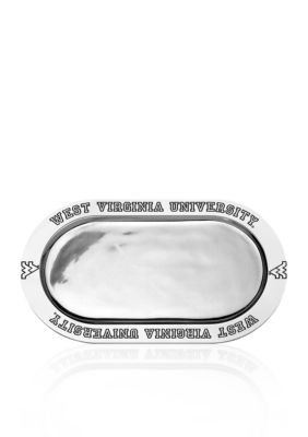 Wilton Armetale West Virginia Mountaineers Large Oval Tray
