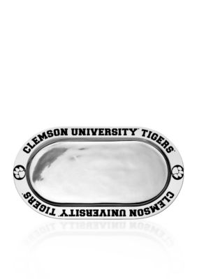 Wilton Armetale Clemson Tigers Large Oval Tray