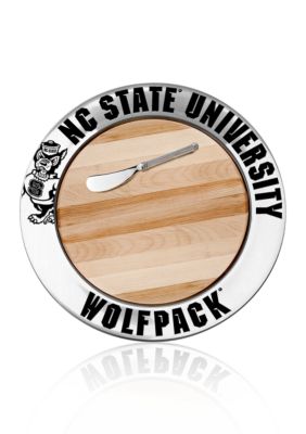 Wilton Armetale NC State Wolfpack Small Round Cheese Board