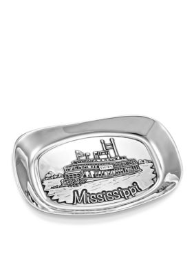 Wilton Armetale State of Mississippi Bread Tray