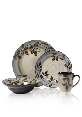 Pfaltzgraff Everyday Rustic Leaves 16 Piece Set