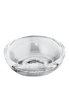Orrefors Memorable Moments MM Sweetie Double Heart Bowl- Forever & Always