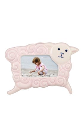 Gorham Merry-Go-Round Little Girl with a Curl Pink Sheep 2x3 Frame
