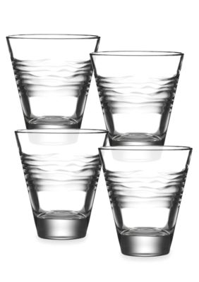 Kathy Ireland Kahala Set of 4 Double Old Fashioned Glasses
