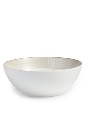 Champagne Iridescence Large Round Bowl