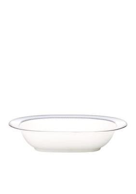 Sonnet In Blue Oval Vegetable Bowl