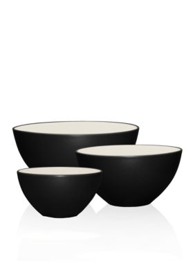 Colorwave Graphite Set of 3 Bowls
